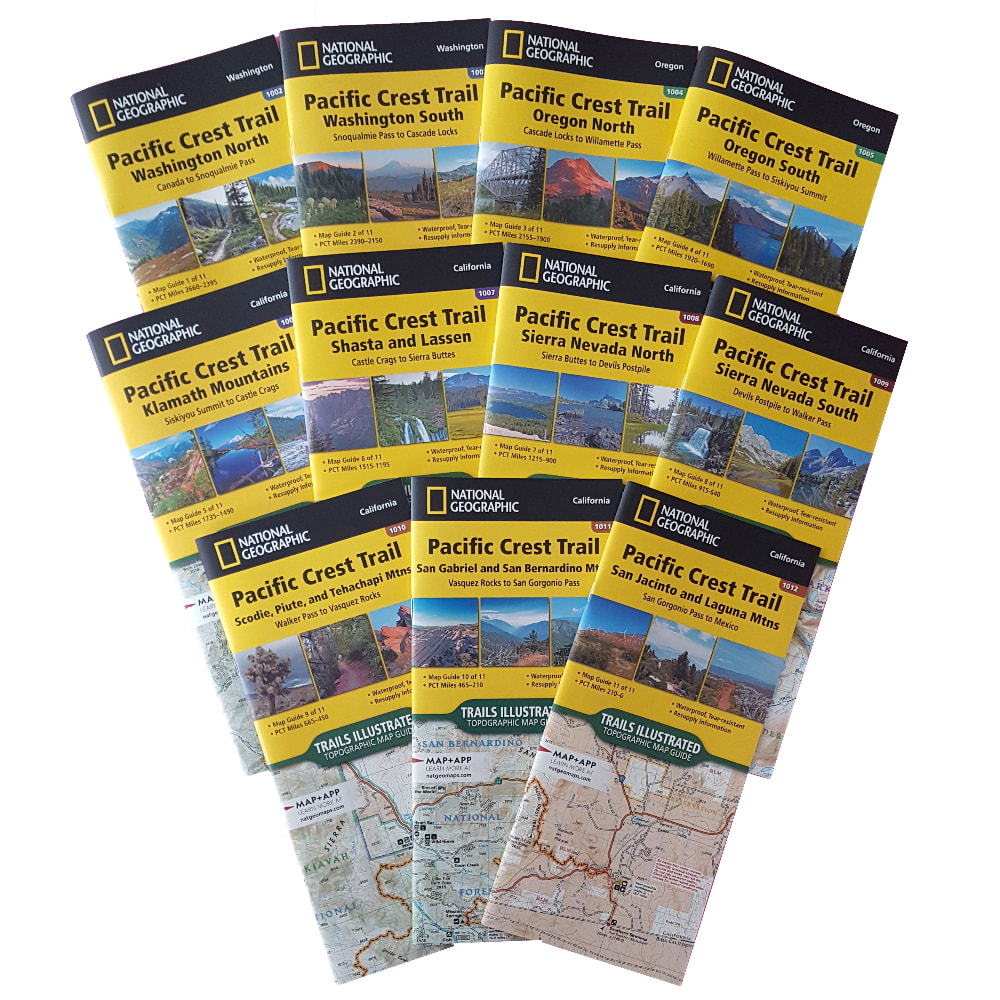Pct Map Pack Bundle National Geographic Topographic Maps Triple